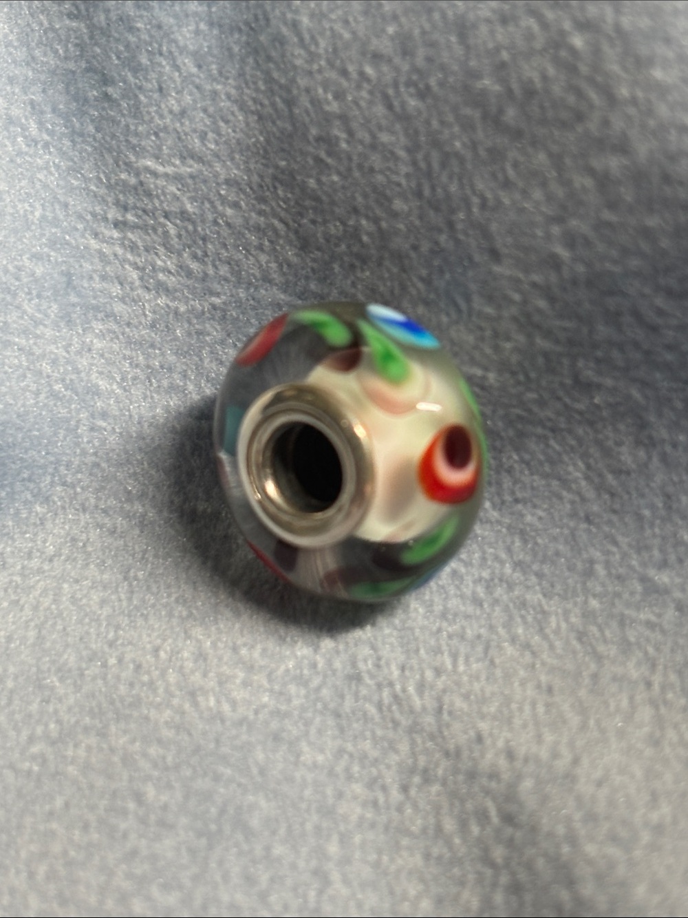 Pandora Charm ~ Murano Glass & Sterling Silver Ladybug Preowned